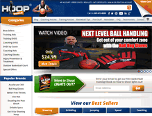 Tablet Screenshot of hoopskills.com